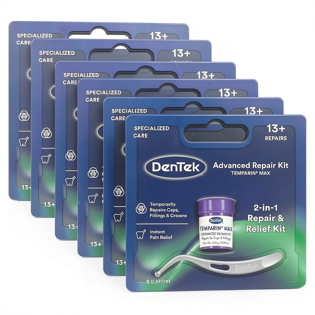 Applying Temparin Max repair material to a tooth